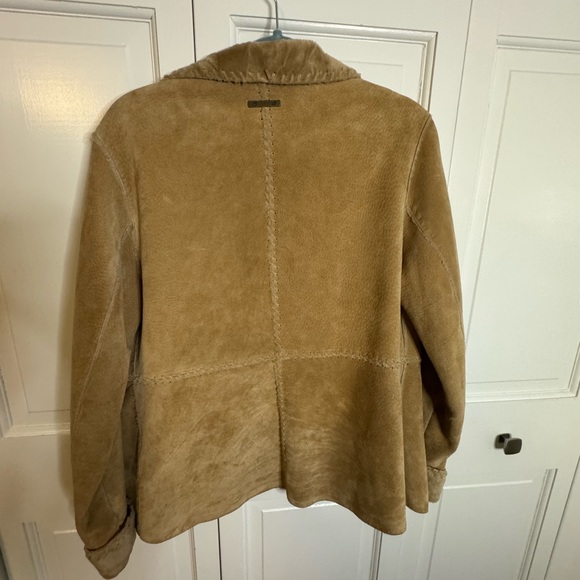 Vintage - Guess Faux Fur Lined Suede Leather Jacket - Picture 3 of 4